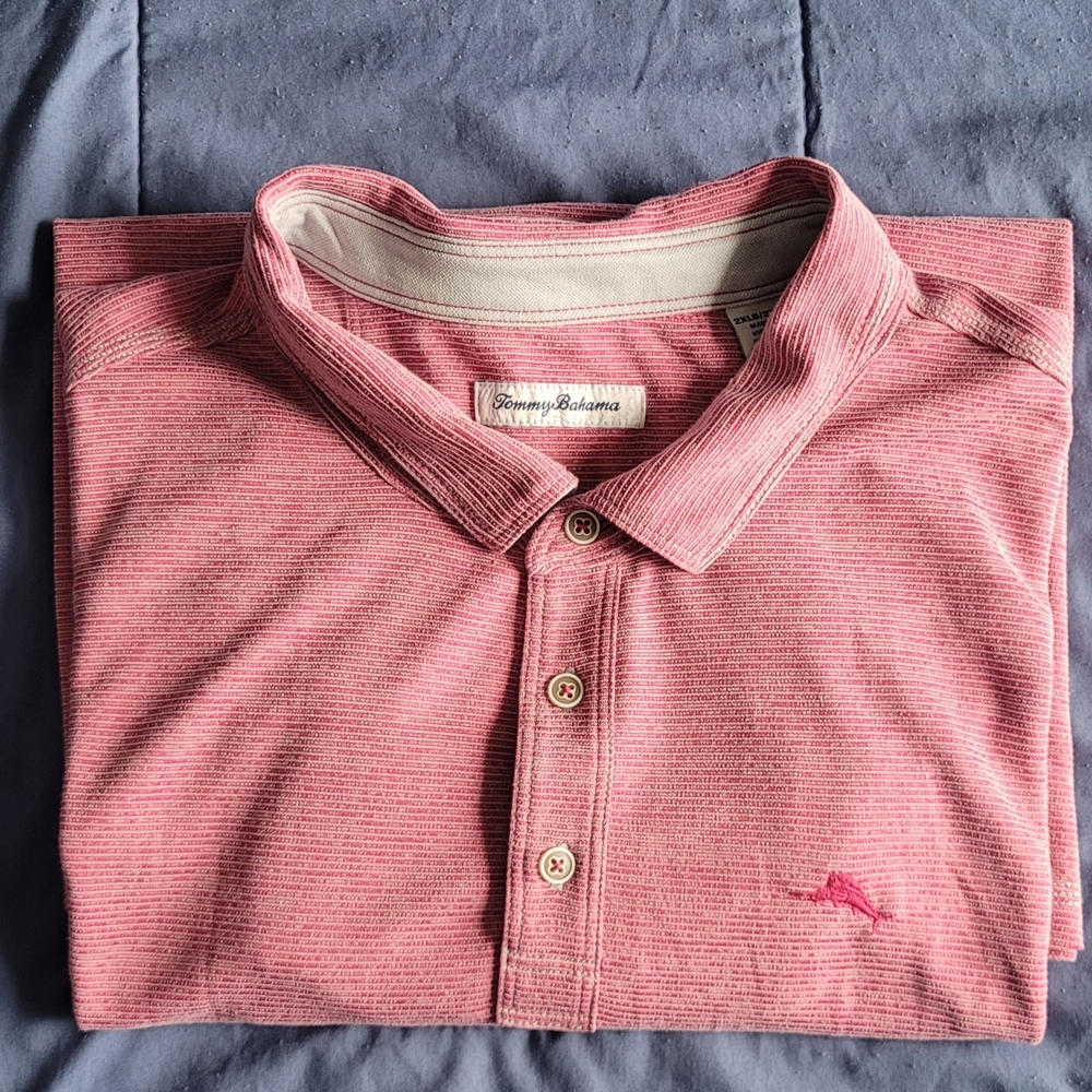 Tommy Bahama Pink Polo Shirt for Men